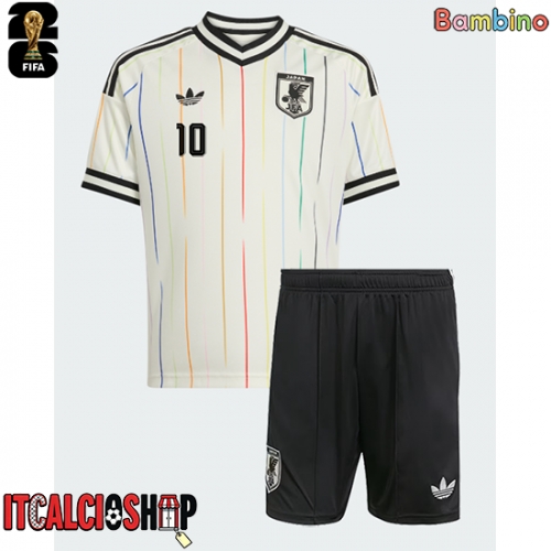 Giappone Ritsu Doan #10 Seconda Maglia Bambino Mondiali 2026 Manica Corta (+ Pantaloni corti)